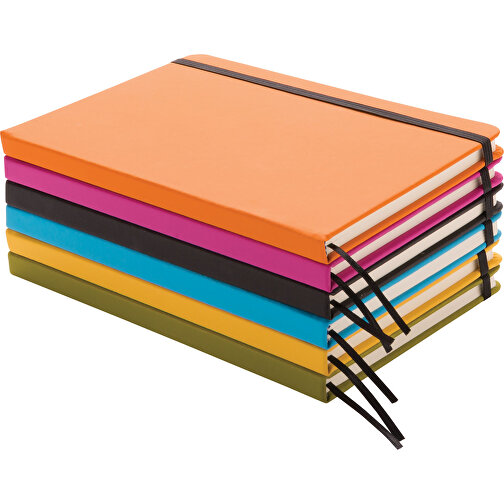 Standard A5 Notizbuch Mit PU-Hardcover, Schwarz , schwarz, PU, 1,30cm x 21,00cm (Länge x Höhe), Bild 7