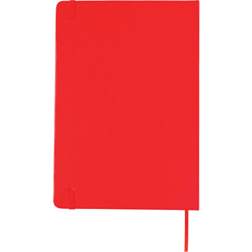 Basic Hardcover Notizbuch A5, Rot , rot, Papier, 1,30cm x 21,00cm (Länge x Höhe), Bild 6
