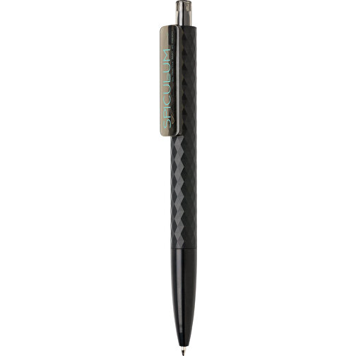 X3 Stift, Schwarz , schwarz, ABS, 14,00cm (Höhe), Bild 2