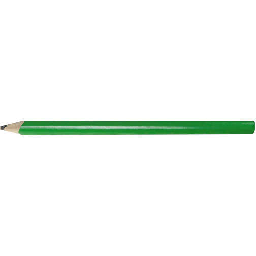 Zimmermannsbleistift, 24 Cm, Oval , grün, Holz, 24,00cm x 0,70cm x 1,20cm (Länge x Höhe x Breite), Bild 3