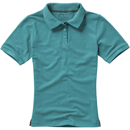 Calgary Poloshirt Für Damen , aquablau, Piqué Strick  Baumwolle, 200 g/m2, XL, , Bild 3
