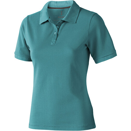 Calgary Poloshirt Für Damen , aquablau, Piqué Strick  Baumwolle, 200 g/m2, L, , Bild 1