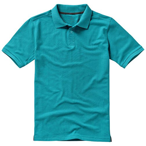 Calgary Poloshirt Für Herren , aquablau, Piqué Strick 100% BCI Baumwolle, 200 g/m2, XS, , Bild 15