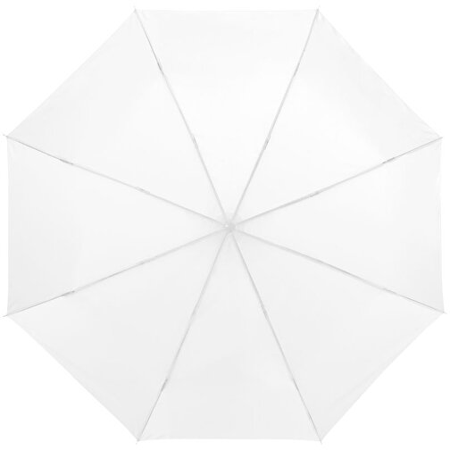 Ida 21,5' Kompaktregenschirm , weiß, Polyester, 24,00cm (Höhe), Bild 5