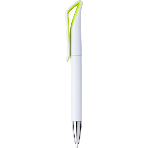 Kugelschreiber White Swan , hellgrün, ABS, , Bild 1