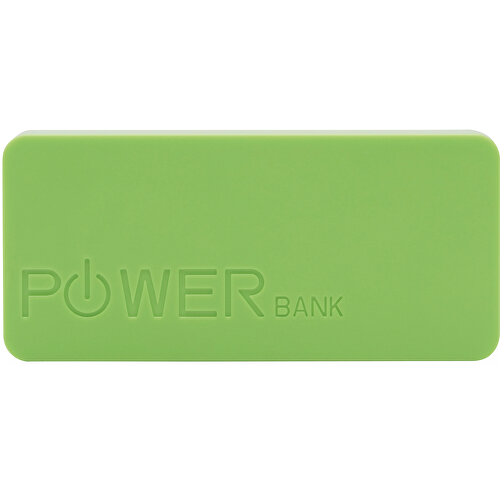 Powerbank TOP ENERGY , apfelgrün, Kunststoff, 9,70cm x 2,30cm x 4,50cm (Länge x Höhe x Breite), Bild 3