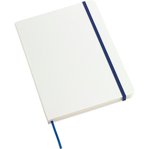 Notizbuch AUTHOR Im DIN-A5-Format , blau, weiß, Papier, 20,70cm x 1,20cm x 14,20cm (Länge x Höhe x Breite), Bild 1