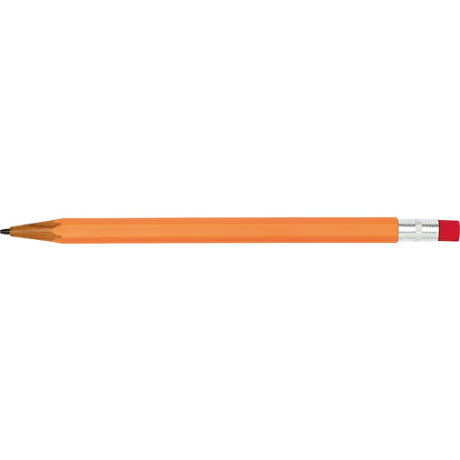 Druckbleistift LOOKALIKE , orange, Kunststoff / Aluminium, 15,80cm (Länge), Bild 1