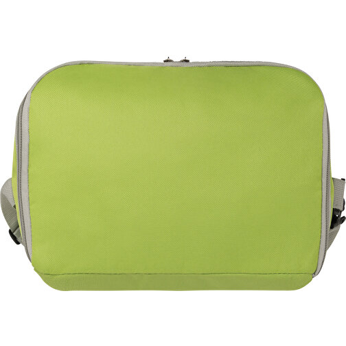 Kühltasche FROSTY , grau, grün, 600D Polyester, 32,00cm x 37,00cm x 23,00cm (Länge x Höhe x Breite), Bild 5