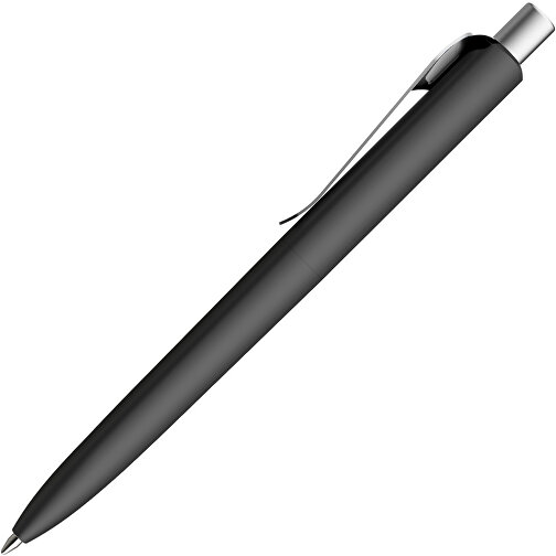 Prodir DS8 PSR Push Kugelschreiber , Prodir, schwarz/silber satiniert, Kunststoff/Metall, 14,10cm x 1,50cm (Länge x Breite), Bild 4
