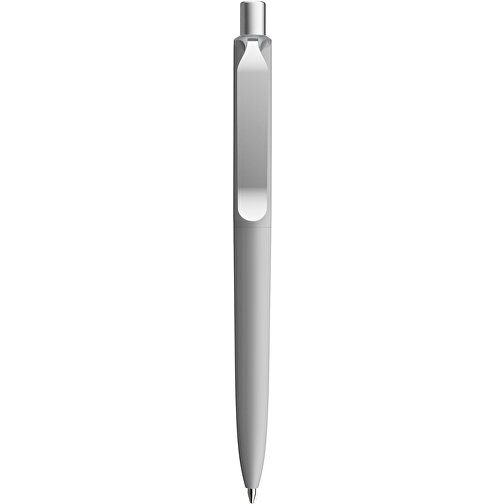 Prodir DS8 PSR Push Kugelschreiber , Prodir, delfingrau/silber satiniert, Kunststoff/Metall, 14,10cm x 1,50cm (Länge x Breite), Bild 1