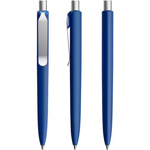 Prodir DS8 PSR Push Kugelschreiber , Prodir, klassikblau/silber satiniert, Kunststoff/Metall, 14,10cm x 1,50cm (Länge x Breite), Bild 6