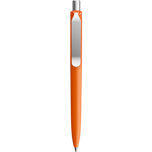 Prodir DS8 PSR Push Kugelschreiber , Prodir, orange/silber satiniert, Kunststoff/Metall, 14,10cm x 1,50cm (Länge x Breite), Bild 1