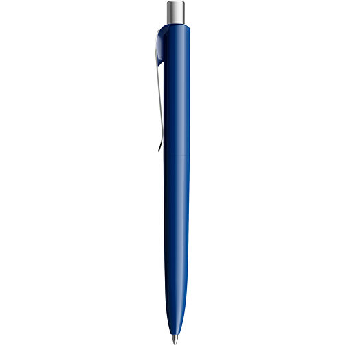 Prodir DS8 PSP Push Kugelschreiber , Prodir, marineblau/silber satiniert, Kunststoff/Metall, 14,10cm x 1,50cm (Länge x Breite), Bild 2