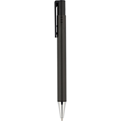 Kugelschreiber Grace , Promo Effects, schwarz, Metall, Kunststoff, 14,30cm (Länge), Bild 1