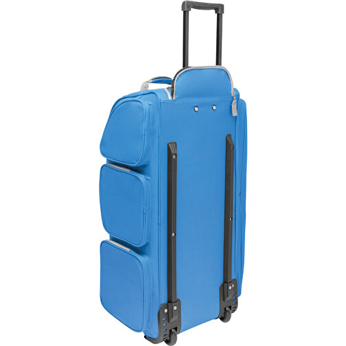 Trolley-Reisetasche 9P , blau, grau, 600D Polyester, 75,00cm x 33,00cm x 30,50cm (Länge x Höhe x Breite), Bild 2