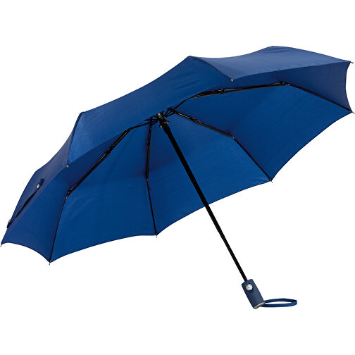 Vollautomatischer Windproof-Taschenschirm ORIANA , marineblau, Metall / Fiberglas / Polyester, , Bild 1