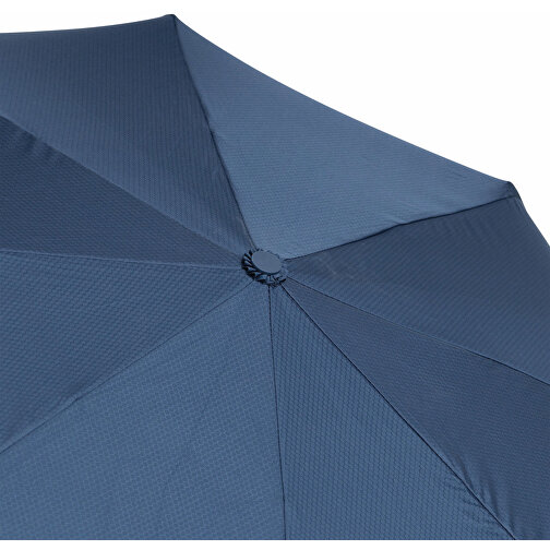 Vollautomatischer Windproof-Taschenschirm ORIANA , marineblau, Metall / Fiberglas / Polyester, , Bild 5