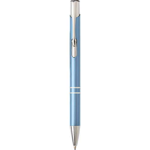Kugelschreiber Aus Aluminium Delia , blasses blaugrün, Aluminium, Metall, , Bild 1