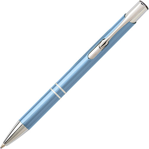 Kugelschreiber Aus Aluminium Delia , hellblau, Aluminium, Metall, , Bild 2