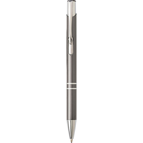 Kugelschreiber Aus Aluminium Delia , grau, Aluminium, Metall, , Bild 1