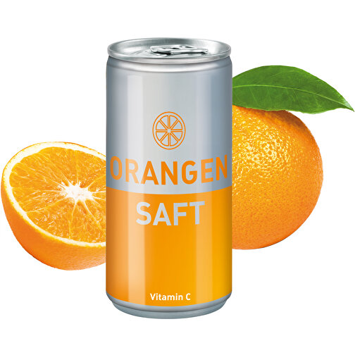 Jus d\'orange, 200 ml, Body Label transp. (Alu Look), Image 1