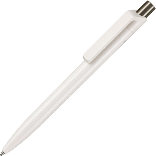 Kugelschreiber BIO-INSIDER , Ritter-Pen, weiß bio/smoke grey, ABS-Kunststoff, 14,20cm (Länge), Bild 2
