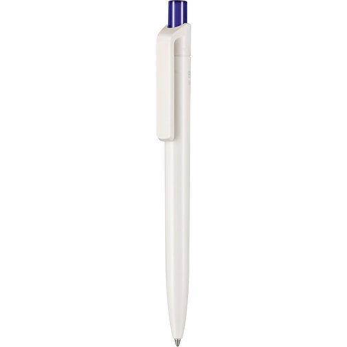 Kugelschreiber BIO-INSIDER , Ritter-Pen, weiss bio/ozean-blau TR/FR, ABS-Kunststoff, 14,20cm (Länge), Bild 1
