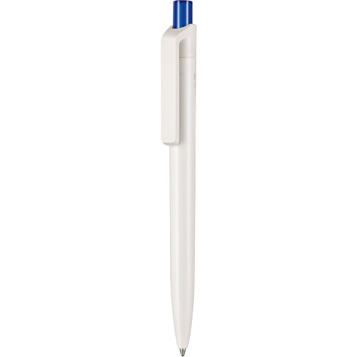 Kugelschreiber BIO-INSIDER , Ritter-Pen, weiß bio/royal-blau TR/FR, ABS-Kunststoff, 14,20cm (Länge), Bild 1