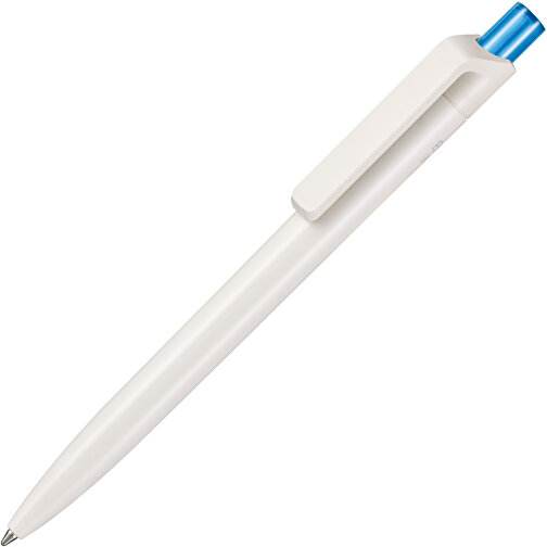 Kugelschreiber BIO-INSIDER , Ritter-Pen, weiß bio/caribic-blau TR/FR, ABS-Kunststoff, 14,20cm (Länge), Bild 2
