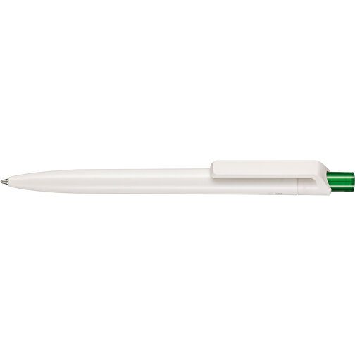 Kugelschreiber BIO-INSIDER , Ritter-Pen, weiß bio/limonen-grün TR/FR, ABS-Kunststoff, 14,20cm (Länge), Bild 3