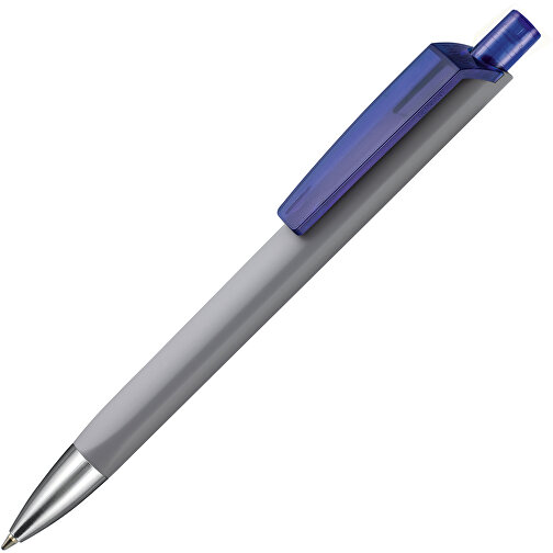 Kugelschreiber TRI-STAR SOFT ST , Ritter-Pen, stein-grau/ozean-blau TR/FR, ABS-Kunststoff, 14,00cm (Länge), Bild 2