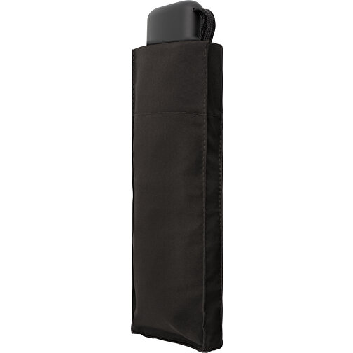 Doppler Regenschirm Hit Mini Flach , doppler, schwarz, Polyester, 23,00cm (Länge), Bild 2