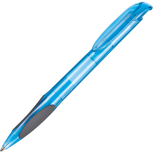 Kugelschreiber Atmos Frozen , Ritter-Pen, caribic-blau TR/FR, ABS-PP-Kunststoff, 14,50cm (Länge), Bild 2