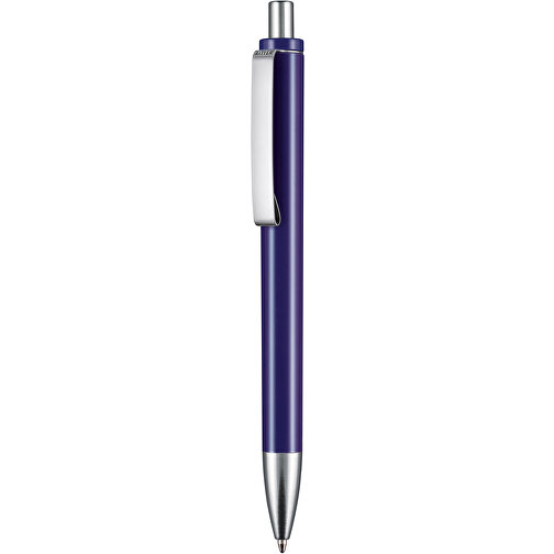 Kugelschreiber EXOS M , Ritter-Pen, nacht-blau, ABS u. Metall, 14,10cm (Länge), Bild 1