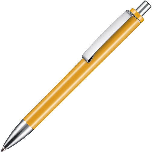 Kugelschreiber EXOS M , Ritter-Pen, apricot-gelb, ABS u. Metall, 14,10cm (Länge), Bild 2