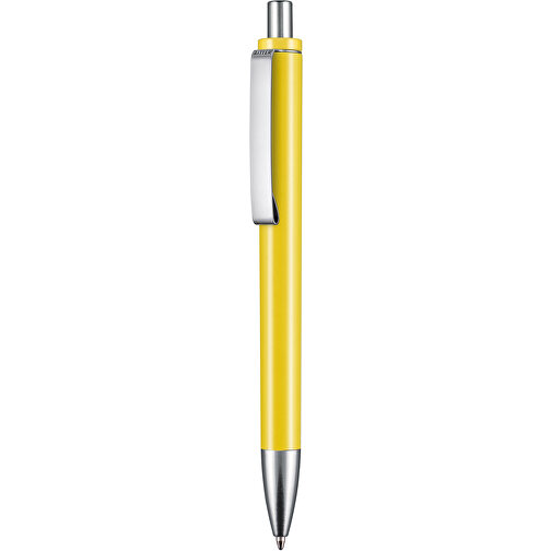 Kugelschreiber EXOS M , Ritter-Pen, zitronen-gelb, ABS u. Metall, 14,10cm (Länge), Bild 1