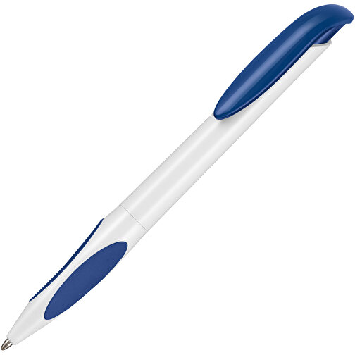Kugelschreiber ATMOS , Ritter-Pen, weiß/azur-blau, ABS-PP-Kunststoff, 14,50cm (Länge), Bild 2
