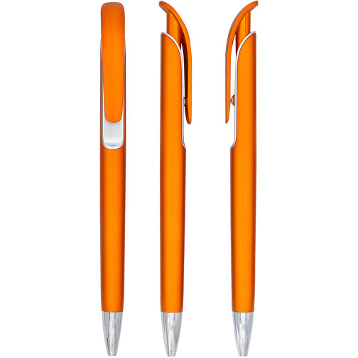 Kugelschreiber Wien Color , Promo Effects, orange, Kunststoff, 14,50cm (Länge), Bild 1