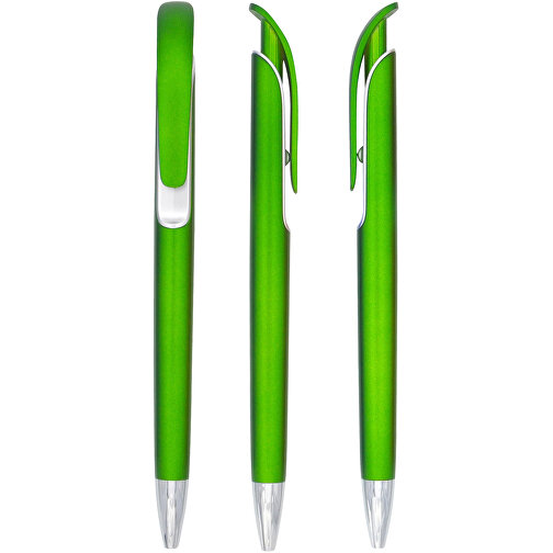 Kugelschreiber Wien Color , Promo Effects, grün, Kunststoff, 14,50cm (Länge), Bild 1
