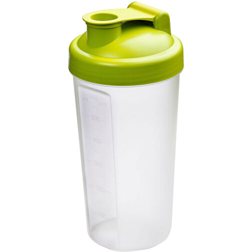 Shaker 'Protein', 0,6 L , lemon/transparent, Kunststoff, 20,00cm (Höhe), Bild 1