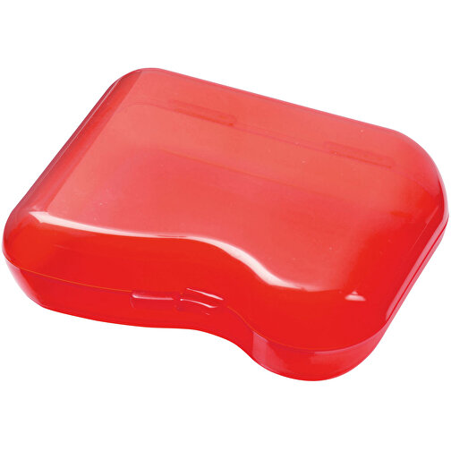 Dose 'C-Box' , trend-rot PP, Kunststoff, 10,10cm x 3,00cm x 7,80cm (Länge x Höhe x Breite), Bild 1