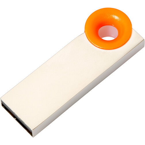 USB-Stick Metall Color 8GB , Promo Effects MB , orange MB , 8 GB , Metall, ABS MB , 3 - 10 MB/s MB , 3,80cm x 0,45cm x 1,20cm (Länge x Höhe x Breite), Bild 1