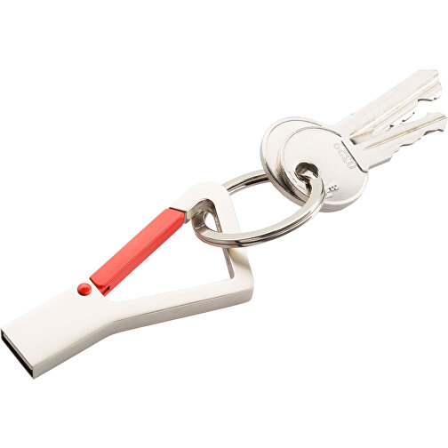 USB-Stick Hook 4GB , Promo Effects MB , rot MB , 4 GB , Metall MB , 3 - 10 MB/s MB , 6,00cm x 0,45cm x 3,00cm (Länge x Höhe x Breite), Bild 3