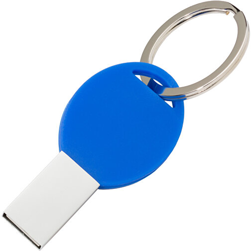 USB-Stick Silicon III 4GB , Promo Effects MB , blau MB , 4 GB , Metall, Silikon MB , 3 - 10 MB/s MB , 5,23cm x 0,45cm x 2,66cm (Länge x Höhe x Breite), Bild 1