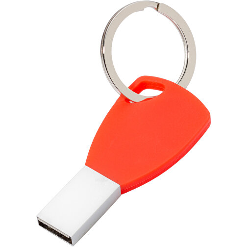 USB-Stick Silicon II 4GB , Promo Effects MB , rot MB , 4 GB , Metall, Silikon MB , 3 - 10 MB/s MB , 5,72cm x 0,45cm x 2,60cm (Länge x Höhe x Breite), Bild 1