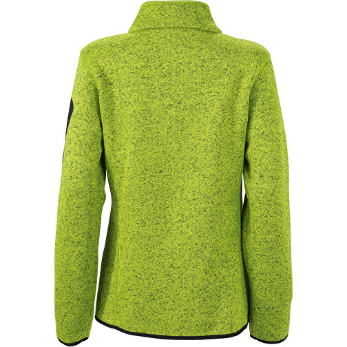 Ladies’ Knitted Fleece Jacket , James Nicholson, kiwi-melange / royal, S, , Bild 4