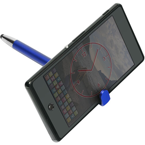 Touchscreen-Druckkugelschreiber 'Jupiter' , blau, ABS, 14,60cm (Länge), Bild 3