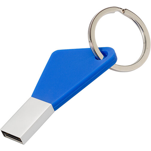 USB-Stick Silicon I 2GB , Promo Effects MB , blau MB , 2 GB , Metall, Silikon MB , 3 - 10 MB/s MB , 5,83cm x 0,45cm x 2,95cm (Länge x Höhe x Breite), Bild 1