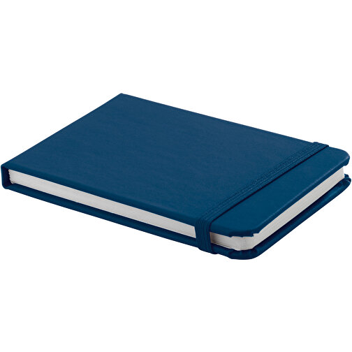 Notizbuch A6 , dunkelblau, PU, 9,00cm x 13,00cm x 1,30cm (Länge x Höhe x Breite), Bild 1